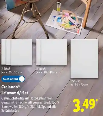 Lidl Crelando Leinwand/-Set Angebot