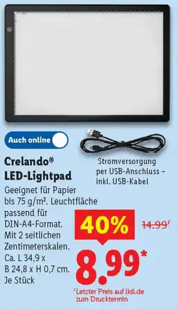 Lidl Crelando LED-Lightpad Angebot