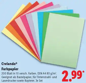 Lidl Crelando Farbpapier Angebot