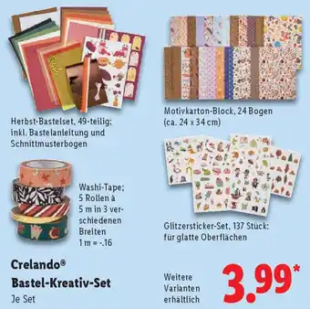 Lidl Crelando Bastel-Kreativ-Set Angebot