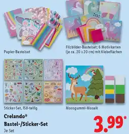 Lidl Crelando Bastel-/Sticker-Set Angebot
