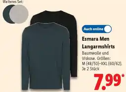 Lidl Esmara Men Langarmshirts Angebot