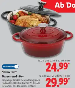 Lidl Silvercrest Gusseisen-Bräter Angebot