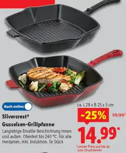 Lidl Silvercrest Gusseisen-Grillpfanne Angebot