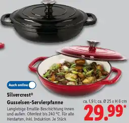 Lidl Silvercrest Gusseisen-Servierpfanne Angebot