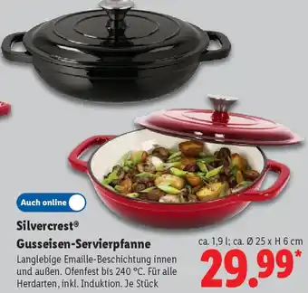 Lidl Silvercrest Gusseisen-Servierpfanne Angebot