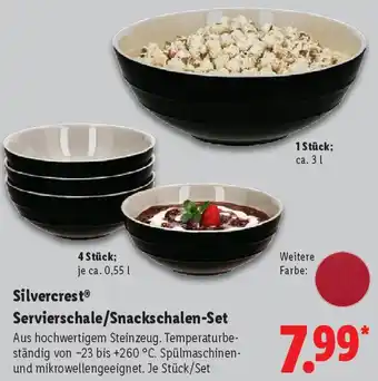 Lidl Silvercrest Servierschale/Snackschalen-Set Angebot