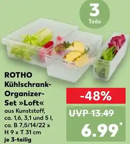 Kaufland ROTHO Kühlschrank Organizer Set Loft Angebot