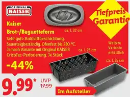 Lidl Kaiser Brot-/Baguetteform Angebot