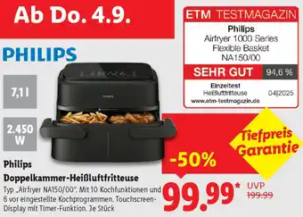 Lidl Philips Doppelkammer-Heißluftfritteuse Angebot
