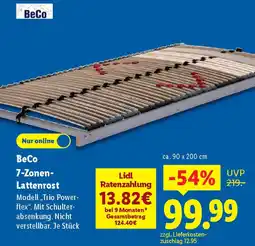 Lidl BeCo 7-Zonen Lattenrost Angebot