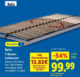 Lidl BeCo 7-Zonen Lattenrost Angebot