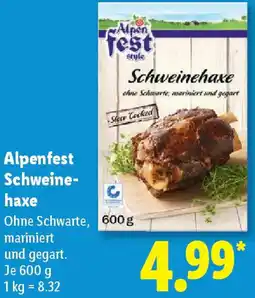 Lidl Alpenfest Schweinehaxe Angebot
