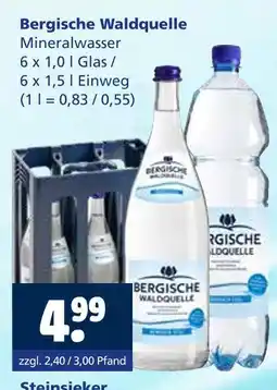 Getränkewelt Bergische waldquelle mineralwasser Angebot