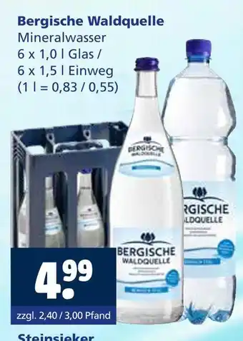 Getränkewelt Bergische waldquelle mineralwasser Angebot