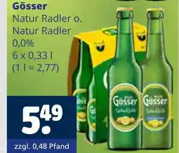 Getränkewelt Gösser natur radler o. natur radler 0,0% Angebot