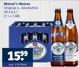 Getränkewelt Maisel's weisse original o. alkoholfrei Angebot