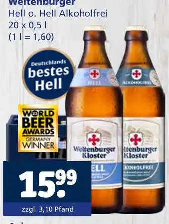 Getränkewelt Weltenburger kloster hell Angebot