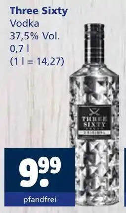 Getränkewelt Three sixty vodka Angebot