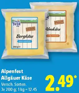 Lidl Alpenfest Allgäuer Käse Angebot