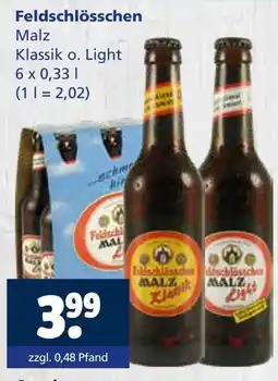 Getränkewelt Feldschlösschen malz klassik Angebot