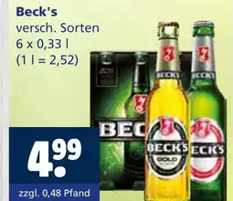 Getränkewelt Beck's versch. sorten Angebot