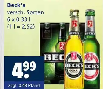 Getränkewelt Beck's versch. sorten Angebot