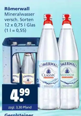 Getränkewelt Römerwall mineralwasser Angebot