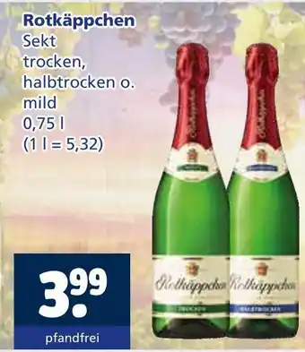 Getränkewelt Rotkäppchen sekt trocken Angebot