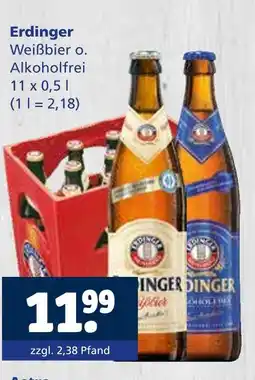 Getränkewelt Erdinger weißbier o. alkoholfrei Angebot