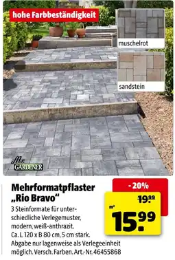 Hagebau Mr. gardener mehrformatpflaster 'rio bravo' muschelrot Angebot
