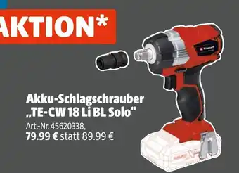 Hagebau Akku-schlagschrauber te-cw 18 li bl solo Angebot