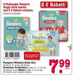 E-Center Pampers baby-dry größe 3 Angebot