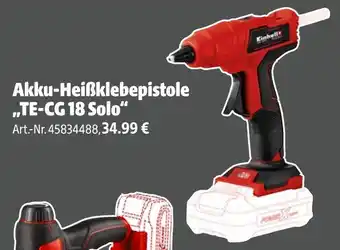 Hagebau Einhell akku-heißklebepistole te-cg 18 solo Angebot