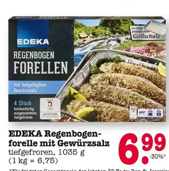 E-Center Edeka regenbogenforelle mit gewürzsalz Angebot