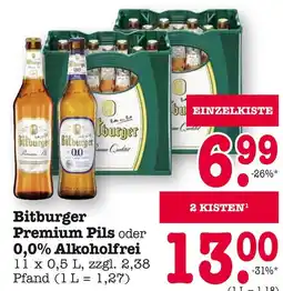 E-Center Bitburger premium pils Angebot