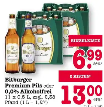 E-Center Bitburger premium pils Angebot