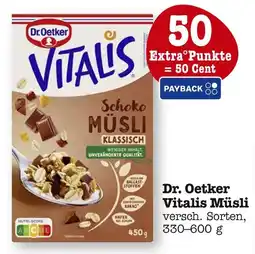 E-Center Dr. oetker vitalis müsli schoko klassisch Angebot