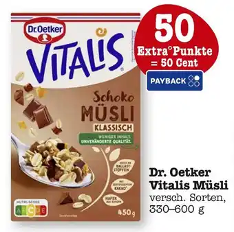 E-Center Dr. oetker vitalis müsli schoko klassisch Angebot