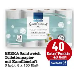 E-Center Edeka samtweich toilettenpapier mit kamillenduft Angebot