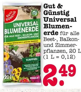 E-Center Gut & günstig universal blumenerde Angebot
