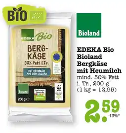 E-Center Bioland edeka bio bergkäse Angebot