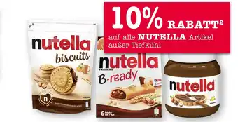 E-Center Nutella 10% rabatt Angebot