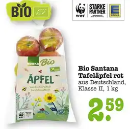 E-Center Edeka bio bio santana tafeläpfel rot Angebot