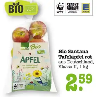 E-Center Edeka bio bio santana tafeläpfel rot Angebot
