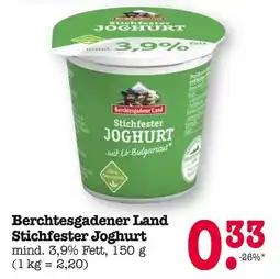 E-Center Berchtesgadener land stichfester joghurt Angebot
