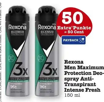 E-Center Rexona men maximum protection deo-spray anti-transpirant intense fresh Angebot