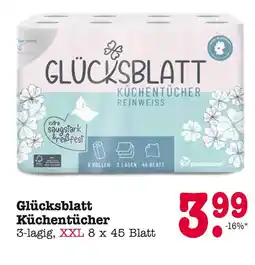 E-Center Glücksblatt küchentücher Angebot