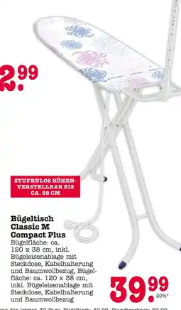 E-Center Bügeltisch classic m compact plus Angebot