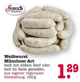 E-Center Scheck-in manufaktur weißwurst münchner art Angebot
